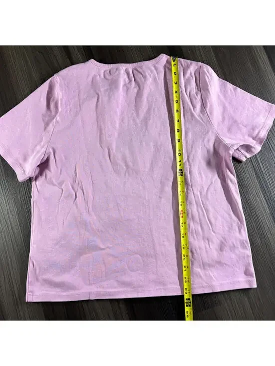 J Crew Purple Lavender Basic Tee Shirt Women's Plus Size 2X Short Sleeve - Picture 6 of 7